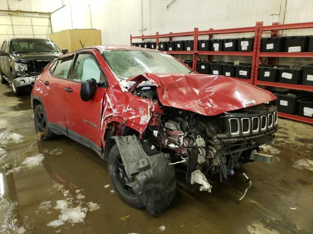 3C4NJDAB2JT464938 - 2018 JEEP COMPASS SP RED photo 4