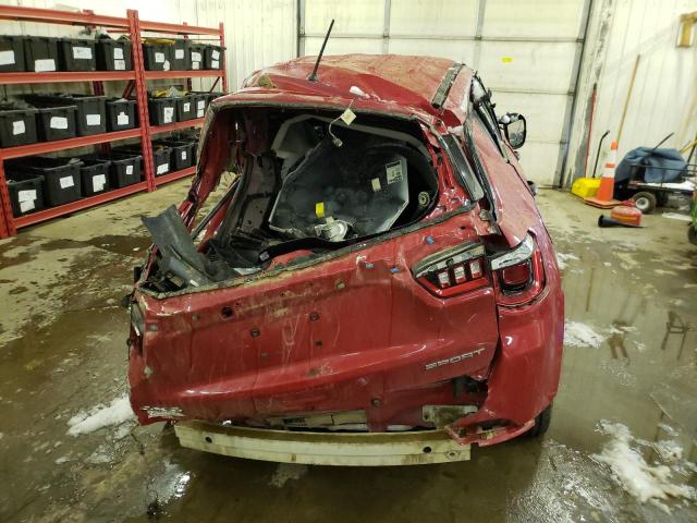 3C4NJDAB2JT464938 - 2018 JEEP COMPASS SP RED photo 6