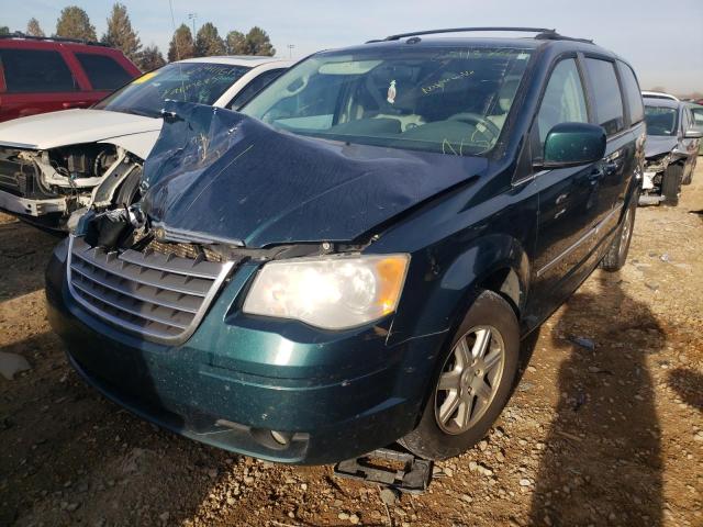 2A8HR54X69R594215 - 2009 CHRYSLER TOWN & COU TEAL photo 2