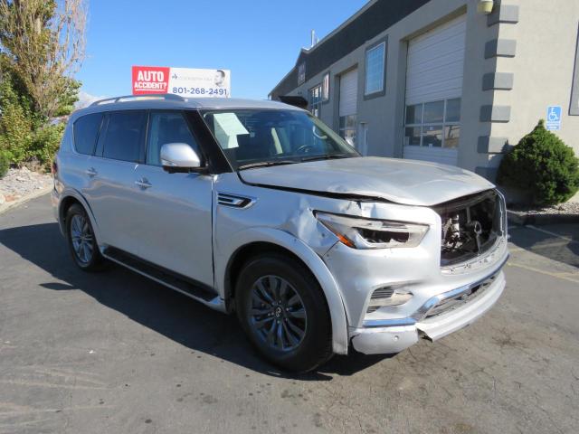 JN8AZ2AF4M9719895 - 2021 INFINITI QX80 LUXE SILVER photo 1