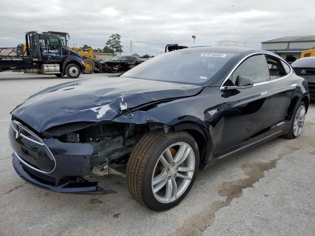 5YJSA1H1XEFP40527 - 2014 TESLA MODEL S Կապույտ լուսանկար 1