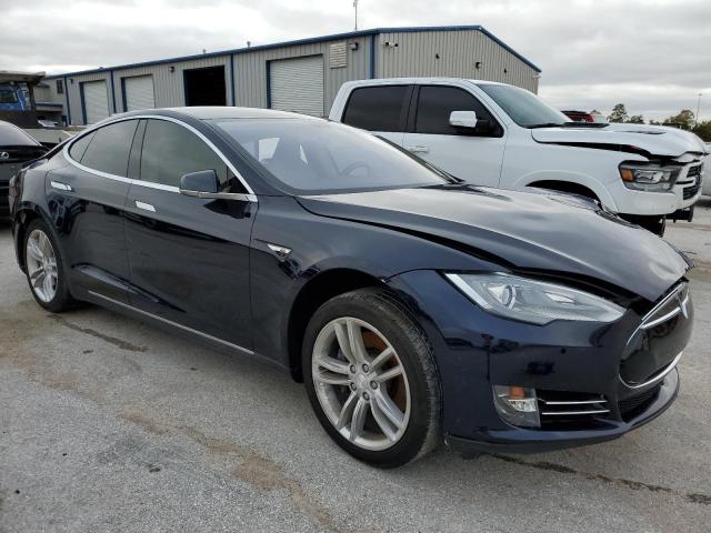 5YJSA1H1XEFP40527 - 2014 TESLA MODEL S Կապույտ լուսանկար 4
