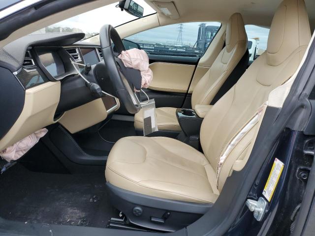 5YJSA1H1XEFP40527 - 2014 TESLA MODEL S Կապույտ լուսանկար 7