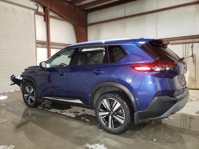 JN8AT3CB4MW219349 - 2021 NISSAN ROGUE SL BLUE photo 2