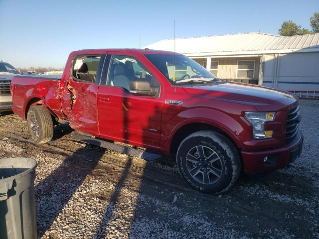 1FTEW1EP5GKF39762 - 2016 FORD F150 4WD RED photo 4