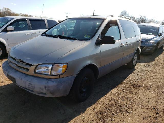 4T3ZF13C1YU218344 - 2000 TOYOTA SIENNA LE BEIGE photo 1