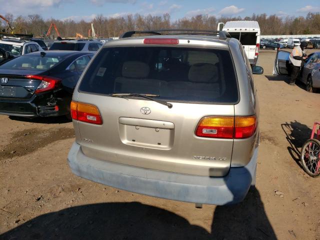 4T3ZF13C1YU218344 - 2000 TOYOTA SIENNA LE BEIGE photo 6