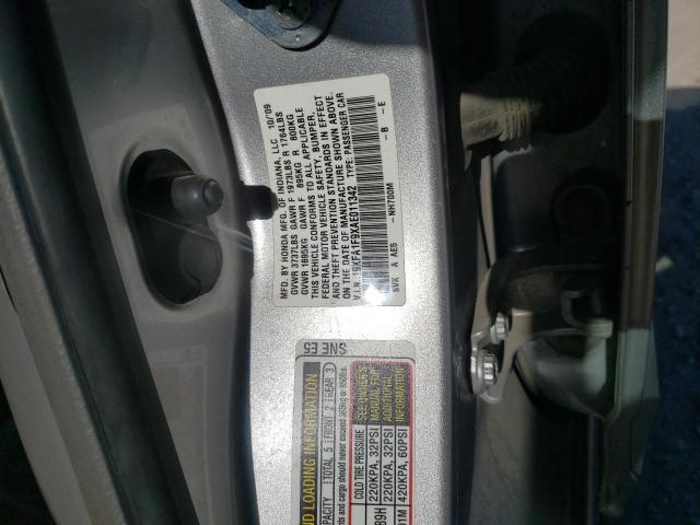 19XFA1F9XAE011342 - 2010 HONDA CIVIC EXL 银色 照片 12