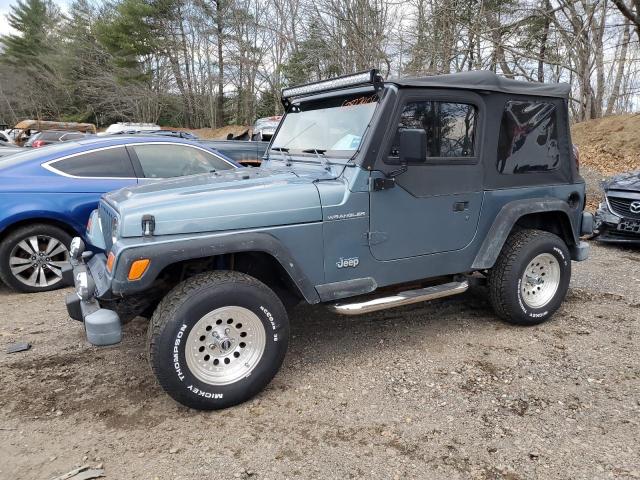 1J4FY29P6WP705877 - 1998 JEEP WRANGLER BLUE photo 1