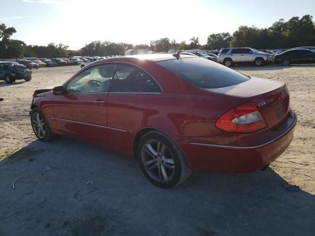 WDBTJ56H47F213706 - 2007 MERCEDES-BENZ CLK350 RED photo 2