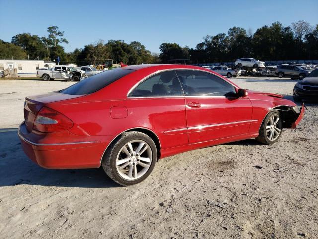 WDBTJ56H47F213706 - 2007 MERCEDES-BENZ CLK350 RED photo 3