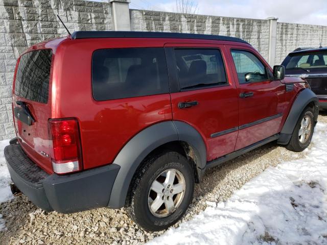 1D8GU28K37W601934 - 2007 DODGE NITRO SXT RED photo 3