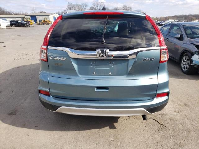 2HKRM4H7XGH609937 - 2016 HONDA CR-V EXL BLUE photo 6