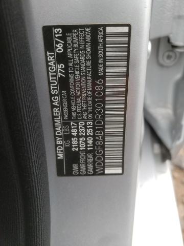 WDDGF8AB1DR301086 - 2013 MERCEDES-BENZ C 300 4MAT SILVER photo 12