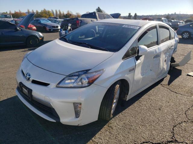 JTDKN3DP0C3027401 - 2012 TOYOTA PRIUS PLUG WHITE photo 1