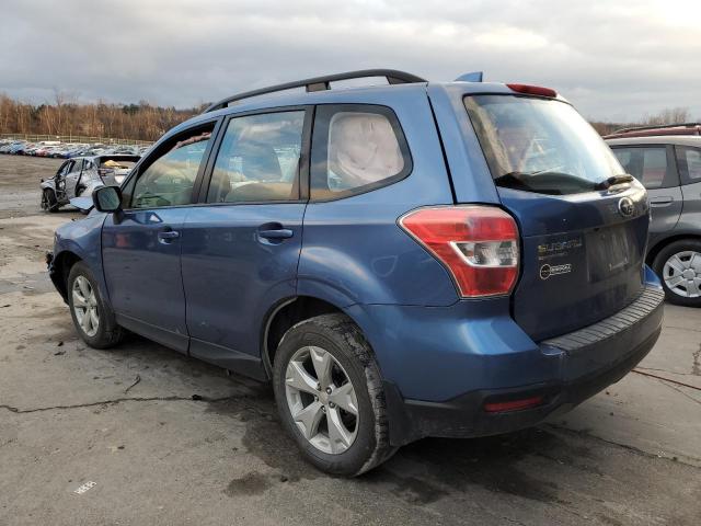 JF2SJABC9GH559885 - 2016 SUBARU FORESTER 2 BLUE photo 2