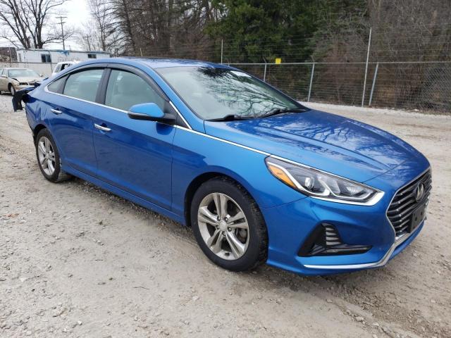 5NPE34AF1JH653741 - 2018 HYUNDAI SONATA SPO BLUE photo 4