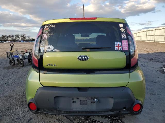 KNDJN2A26E7041927 - 2014 KIA SOUL GREEN photo 6