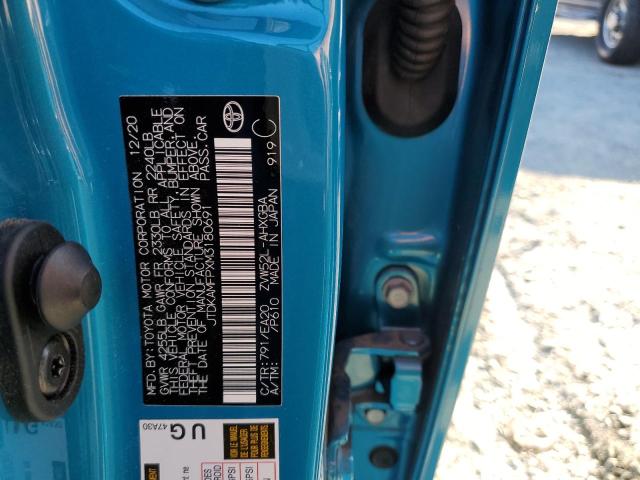 JTDKAMFPXM3180691 - 2021 TOYOTA PRIUS PRIM Türkis Foto 12