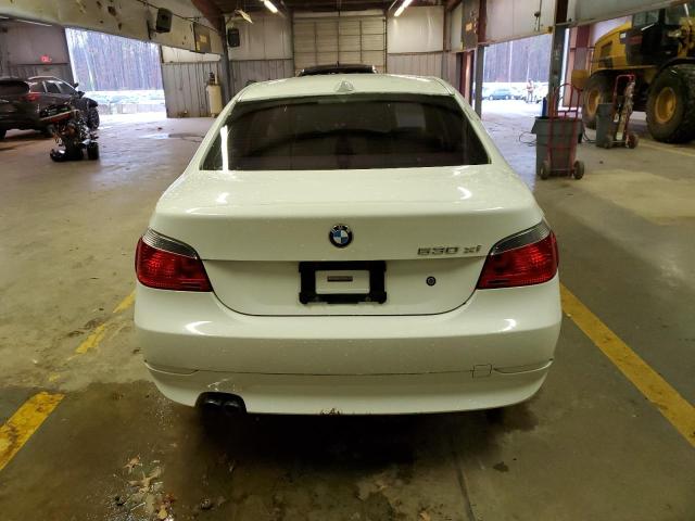 WBANF73546CG65849 - 2006 BMW 530 XI WHITE photo 6