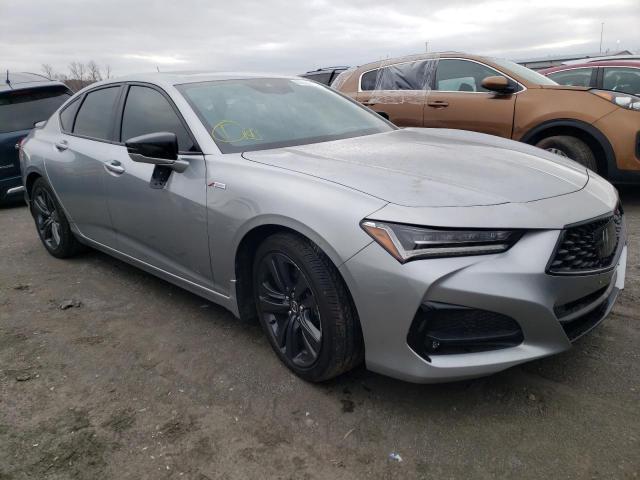 19UUB5F52MA014690 - 2021 ACURA TLX TECH A SILVER photo 4