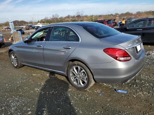 55SWF4KB9FU030072 - 2015 MERCEDES-BENZ C 300 4MAT GRAY photo 2