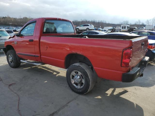 3D7KS26D17G765612 - 2007 DODGE RAM 2500 S RED photo 2