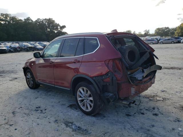 5UXWX5C53BL714019 - 2011 BMW X3 XDRIVE2 BURGUNDY photo 2