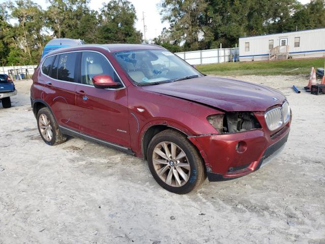 5UXWX5C53BL714019 - 2011 BMW X3 XDRIVE2 BURGUNDY photo 4