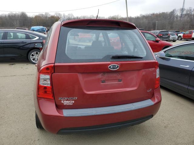 KNAFG525587207933 - 2008 KIA RONDO BASE RED photo 6