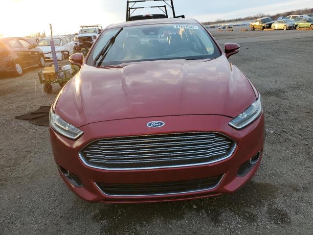 3FA6P0SU0GR156576 - 2016 FORD FUSION TIT RED photo 5