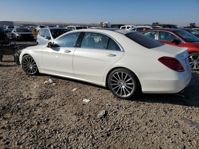 WDDUG8FB3FA098888 - 2015 MERCEDES-BENZ S 550 4MAT WHITE photo 2