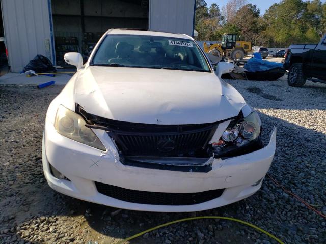 JTHBK262292086306 - 2009 LEXUS IS 250 WHITE photo 5