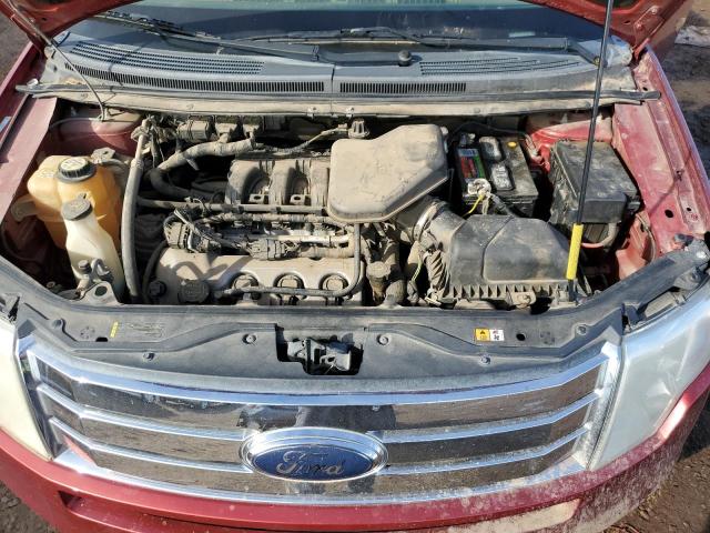 2FMDK48C28BA65830 - 2008 FORD EDGE SEL RED photo 12