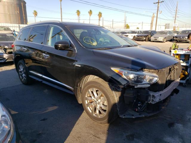 5N1CL0MNXEC545635 - 2014 INFINITI QX60 HYBRI BLACK photo 4