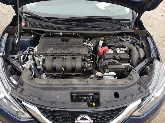 3N1AB7AP7KY433488 - 2019 NISSAN SENTRA S BLUE photo 11