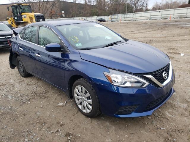 3N1AB7AP7KY433488 - 2019 NISSAN SENTRA S BLUE photo 4