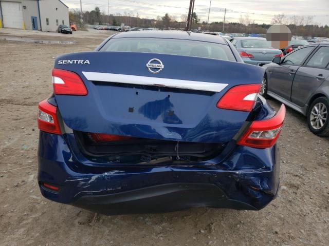 3N1AB7AP7KY433488 - 2019 NISSAN SENTRA S BLUE photo 6