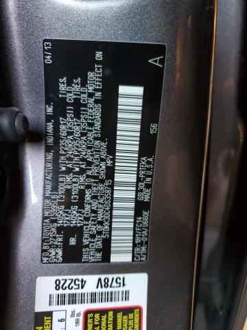 5TDKK3DC4DS358715 - 2013 TOYOTA SIENNA LE CHARCOAL photo 14