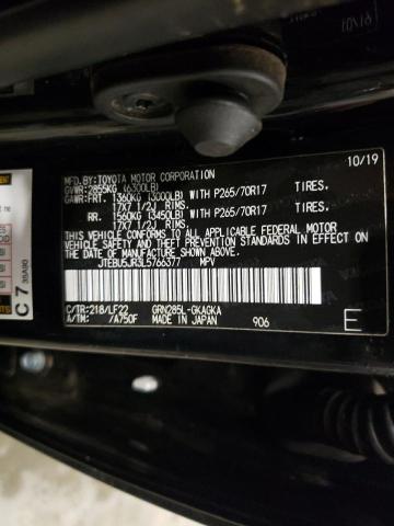 JTEBU5JR3L5766377 - 2020 TOYOTA 4RUNNER SR 黑色 照片 13
