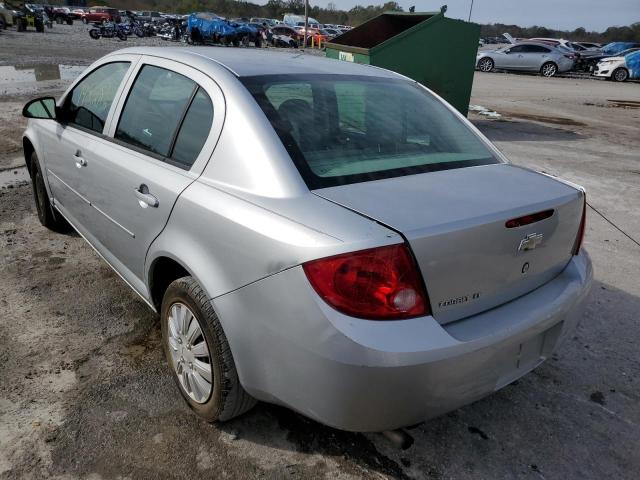 1G1AD5F5XA7141412 - 2010 CHEVROLET COBALT 1LT SILVER photo 2