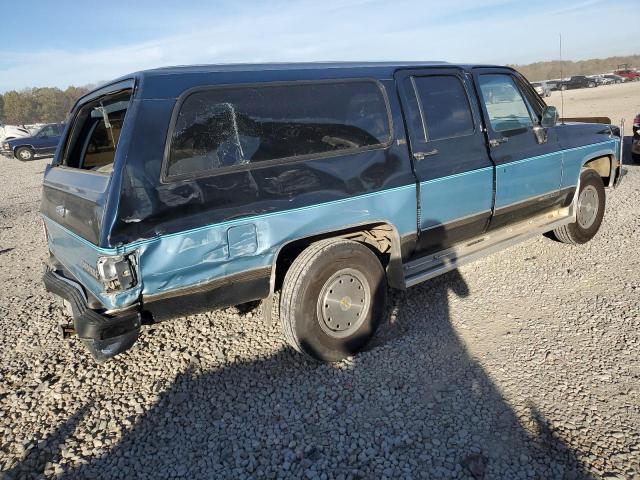 1GNGR26K8MF109731 - 1991 CHEVROLET SUBURBAN R TURQUOISE photo 3