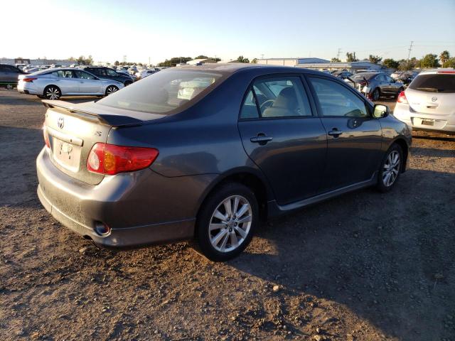 1NXBU4EE0AZ351621 - 2010 TOYOTA COROLA GRAY photo 3