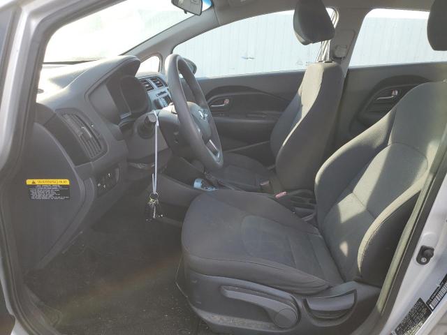 KNADM4A35F6449795 - 2015 KIA RIO LX GRAY photo 7