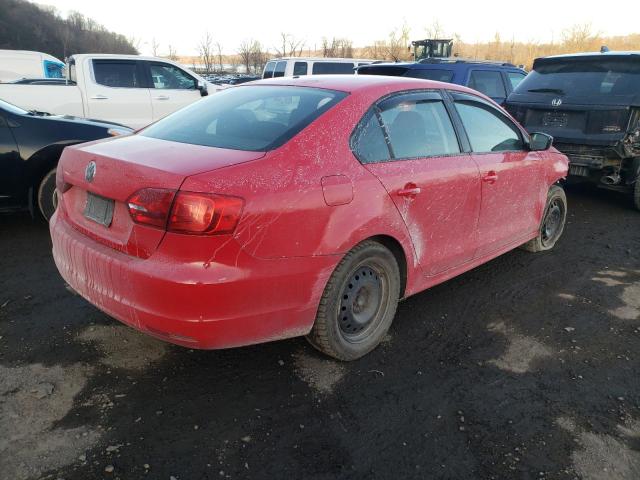3VW1K7AJ0CM382334 - 2012 VOLKSWAGEN JETTA BASE 红色 照片 4