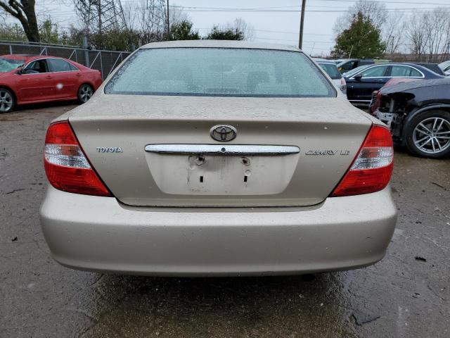 4T1BE32K12U028410 - 2002 TOYOTA CAMRY LE TAN photo 6