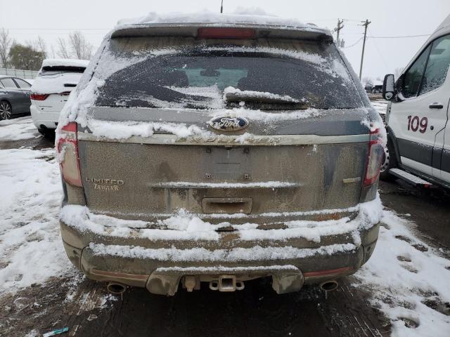 1FM5K8F82DGA68983 - 2013 FORD EXPLORER L GRAY photo 6