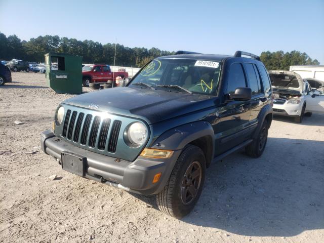 1J4GL38K45W565685 - 2005 JEEP LIBERTY RE GREEN photo 2