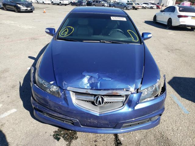 19UUA76587A014728 - 2007 ACURA TL TYPE S BLUE photo 5