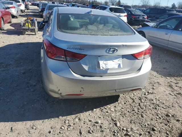 5NPDH4AE1DH368515 - 2013 HYUNDAI ELANTRA GL SILVER photo 6